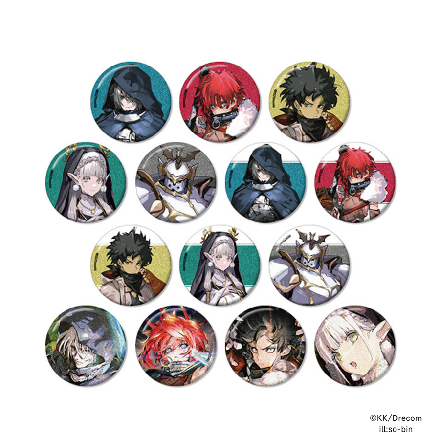 Trading Glitter Tin Badge